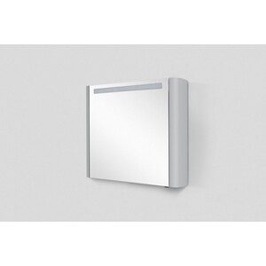 фото Зеркальный шкаф am.pm sensation 80 левый, с подсветкой, серый шелк (m30mcl0801fg)