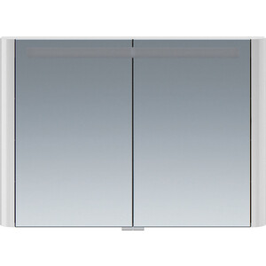 фото Зеркальный шкаф am.pm sensation 100 с подсветкой, серый шелк (m30mcx1001fg)