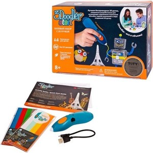 

3D Ручка WobbleWorks 3Doodler Start, базовый набор (E-Comm), 3Doodler Start, базовый набор (E-Comm)