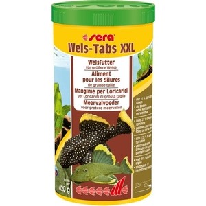 

Корм SERA Wels Tabs XXL for CatFish тонущие таблетки для сомов и донных рыб 1л (420г), Wels Tabs XXL for CatFish тонущие таблетки для сомов и донных рыб 1л (420г)