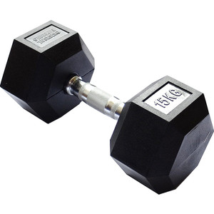 

Гантель гексагональная Original FitTools обрезиненная, хромированная ручка, 15 кг FT-HEX-15, обрезиненная, хромированная ручка, 15 кг FT-HEX-15