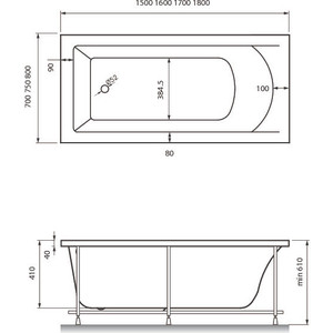 

Акриловая ванна Vayer Savero 150x70 (Гл000009893), Savero 150x70 (Гл000009893)