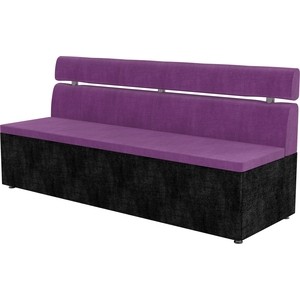 Кухонный диван Мебелико Классик микровельвет фиолетово/черный кухонный угловой диван мебелико классик микровельвет фиолетово левый