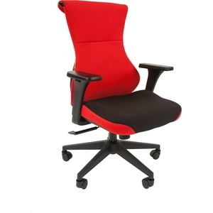 фото Офисное кресло chairman game 10 ткань черный/красный
