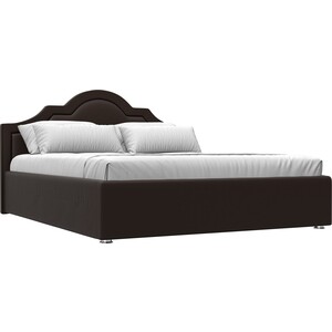 Кровать Мебелико Афина эко-кожа коричневый интерьерная кровать мебелико камилла эко кожа черно белый