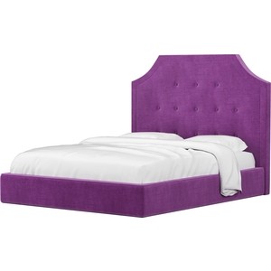 Кровать АртМебель Кантри микровельвет фиолетовый кровать мебелико кантри эко кожа