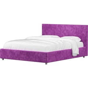 Кровать АртМебель Кариба микровельвет фиолетовый кровать артмебель принцесса микровельвет фиолетовый