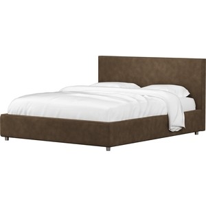 Кровать Мебелико Кариба эко-кожа коричневый кровать мебелико ларго микровельвет коричневый