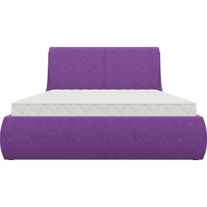 фото Кровать артмебель принцесса микровельвет фиолетовый