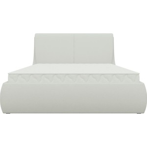 Кровать Мебелико Принцесса эко-кожа белый интерьерная кровать мебелико камилла эко кожа черно белый