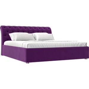 Кровать АртМебель Сицилия микровельвет фиолетовый кровать артмебель сицилия эко кожа белый