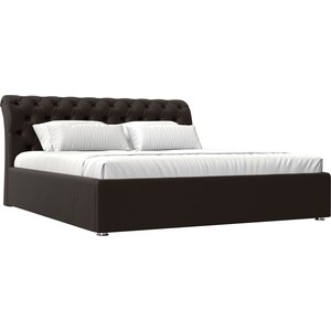 Кровать АртМебель Сицилия эко-кожа коричневый кровать мебелико сицилия микровельвет коричневый