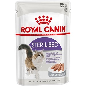 фото Паучи royal canin sterilised adult cat mousse паштет для стерилизованных кошек 85г (787601)