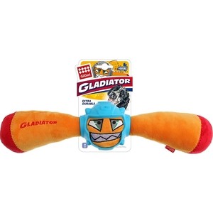 фото Игрушка gigwi dog toys squeak gladiator гладиатор в резиновом шлеме- палка с пищалкой для собак (75441)