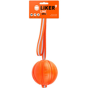 Игрушка CoLLaR LIKER Line 9 мячик на ремне диаметр 9см для собак крупных пород (6288) LIKER Line 9 мячик на ремне диаметр 9см для собак крупных пород (6288) - фото 1