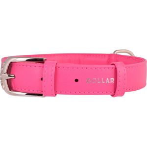фото Ошейник collar glamour без украшений ширина 20мм длина 30-39см розовый для собак (32937)
