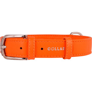 фото Ошейник collar glamour без украшений ширина 20мм длина 30-39см оранжевый для собак (32934)