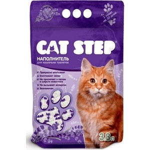 

Наполнитель Cat Step Лаванда впитывающий селикагель с ароматом лаванды для кошек 1,67кг (3,8л), Лаванда впитывающий селикагель с ароматом лаванды для кошек 1,67кг (3,8л)