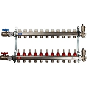 

Коллекторной блок STOUT 1''х3/4'' 11 выходов с расходомерами (SMS 0907 000011), 1"х3/4" 11 выходов с расходомерами (SMS 0907 000011)