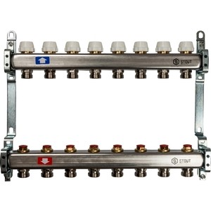 

Коллекторная группа STOUT 1''х3/4'' 8 выходов без расходомеров (SMS 0922 000008), 1"х3/4" 8 выходов без расходомеров (SMS 0922 000008)