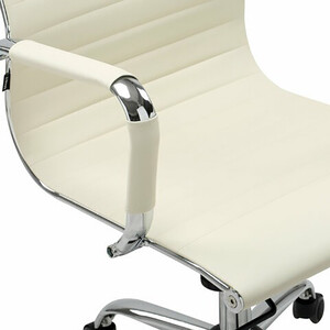 Кресло офисное Brabix Energy EX-509 рециклированная кожа хром бежевое (531166)