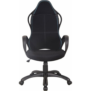 Кресло офисное Brabix Force EX-516 ткань черное/вставки синие (531572) кресло brabix nitro gm 001 ткань экокожа черное вставки красные 531816