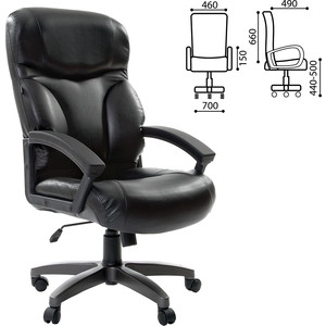 Кресло офисное Brabix Vector EX-559 экокожа премиум черное 531385