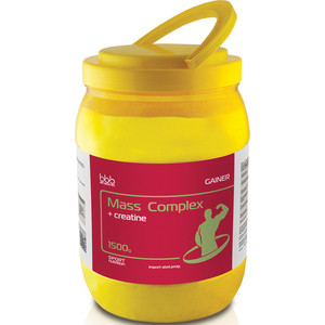

Гейнер BBB Mass Complex ( с креатином) шоколад 1,5 кг, Mass Complex ( с креатином) шоколад 1,5 кг
