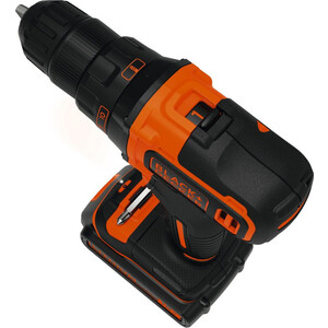 Аккумуляторная дрель-шуруповерт Black+Decker BDCDD186K1B