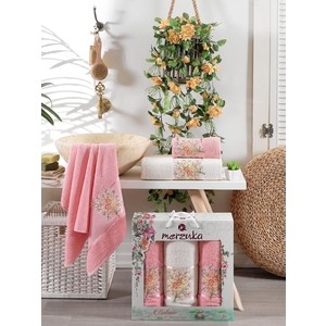 

Набор из 3 полотенец Merzuka Botanic махра (50x80-2/70x130-1) 3 штуки (9334 персиковый), Botanic махра (50x80-2/70x130-1) 3 штуки (9334 персиковый)