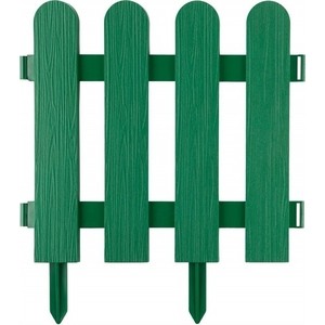 фото Забор декоративный grinda штакетник 29x224 см зеленый