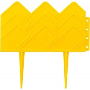 Бордюр декоративный Grinda для клумб 14x310 см желтый