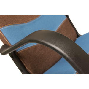 фото Кресло tetchair baggi ткань коричневый/синий зм7-147/с24