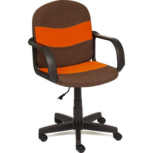 Кресло TetChair BAGGI ткань коричневый/оранжевый ЗМ7/С23