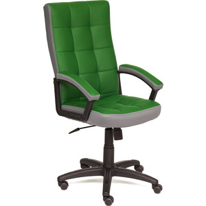 Кресло TetChair TRENDY кожзам/ткань зеленый/серый 36-001/12