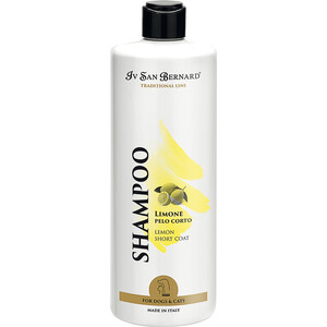 фото Шампунь iv san bernard traditional line plus shampoo lemon short coat sls free для короткой шерсти животных 500 мл