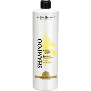Шампунь Iv San Bernard Traditional Line Plus Shampoo Lemon Short Coat SLS Free для короткой шерсти животных 1 л - фото 1