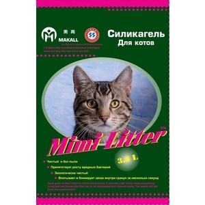Наполнитель Mimi Litter Силикагель впитывающий для котов 7.2 л (3.6 кг) (М-7220132)
