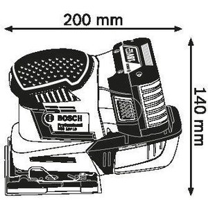 Виброшлифмашина аккумуляторная Bosch GSS 18 V-10 (0.601.9D0.200)