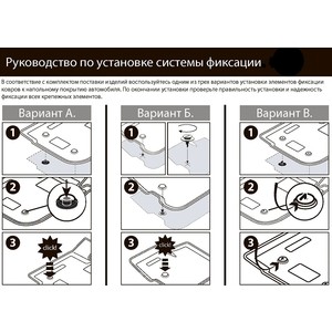 фото Коврики салона литьевые rival для hyundai solaris i седан, хэтчбек (2010-2017)/kia rio iii седан, хэтчбек (2011-2017), резина, без крепежа, 5 шт., 62305001
