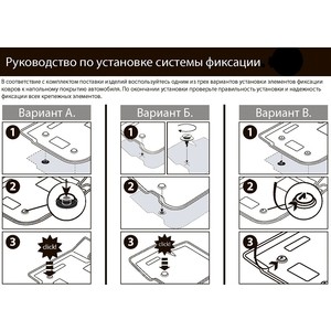 фото Коврики салона литьевые rival для nissan qashqai ii россия (2015-2019 / 2019-н.в.), резина, без крепежа, 5 шт., 64105001