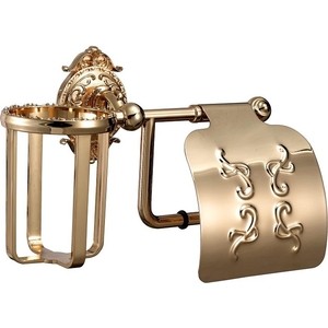 

Держатель туалетной бумаги и освежителя Hayta Gabriel Classic Gold с крышкой, золото (13903-3B/GOLD), Gabriel Classic Gold с крышкой, золото (13903-3B/GOLD)