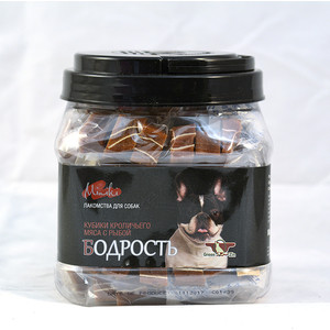

Лакомство GreenQZin Miniki Бодрость кубики кроличьего мяса с рыбой для собак мелких пород 630г (RbSu630Pc), Miniki Бодрость кубики кроличьего мяса с рыбой для собак мелких пород 630г (RbSu630Pc)