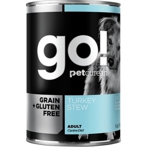фото Консервы go! natural holistic dog grain+gluten free chicken stew беззерновые с тушеной индейкой для собак 400г (48512)