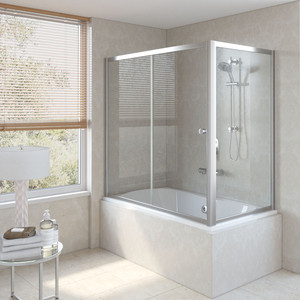 

Шторка на ванну Vegas Glass ZV+ZVF 170*90 08 01 профиль глянцевый хром стекло прозрачное, ZV+ZVF 170*90 08 01 профиль глянцевый хром стекло прозрачное