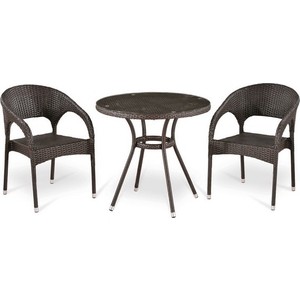 

Комплект мебели из искусственного ротанга Afina garden T283ANT/Y90C-W51 brown 2Pcs, T283ANT/Y90C-W51 brown 2Pcs