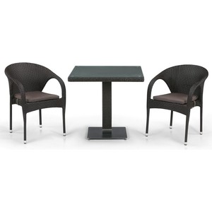Комплект мебели из искусственного ротанга Afina garden T605SWT/Y290W-W53 brown (2+1) комплект мягкой мебели юлия 2 3 1 1