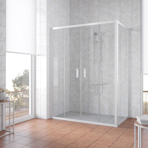 

Душевой уголок Vegas Glass Z2P+ZPV 210*100 01 01 профиль белый, стекло прозрачное, Z2P+ZPV 210*100 01 01 профиль белый, стекло прозрачное