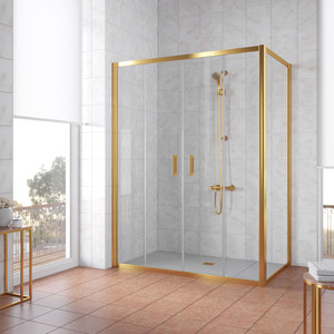 

Душевой уголок Vegas Glass Z2P+ZPV 220*100 09 01 профиль золото, стекло прозрачное, Z2P+ZPV 220*100 09 01 профиль золото, стекло прозрачное