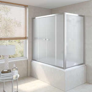 

Шторка на ванну Vegas Glass Z2V+ZVF 170*90 08 10 профиль глянцевый хром стекло сатин, Z2V+ZVF 170*90 08 10 профиль глянцевый хром стекло сатин